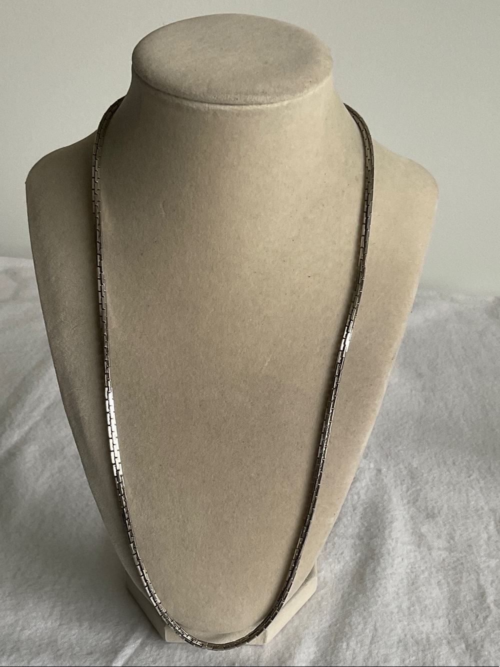Sarah Coventry Silver-Tone Patent Box Chain